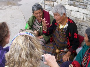 Marianne photographs her new friends.