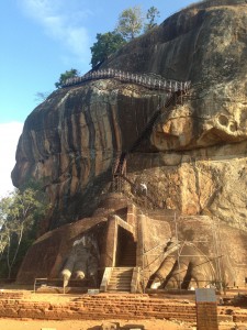 Sigiriya - showing lion's paws