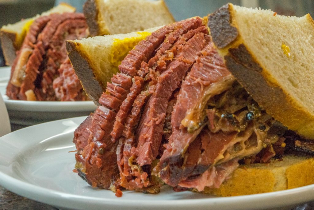 Schwartz's Deli: World famous smoked meat in Montreal. Photo by Paul Shiro