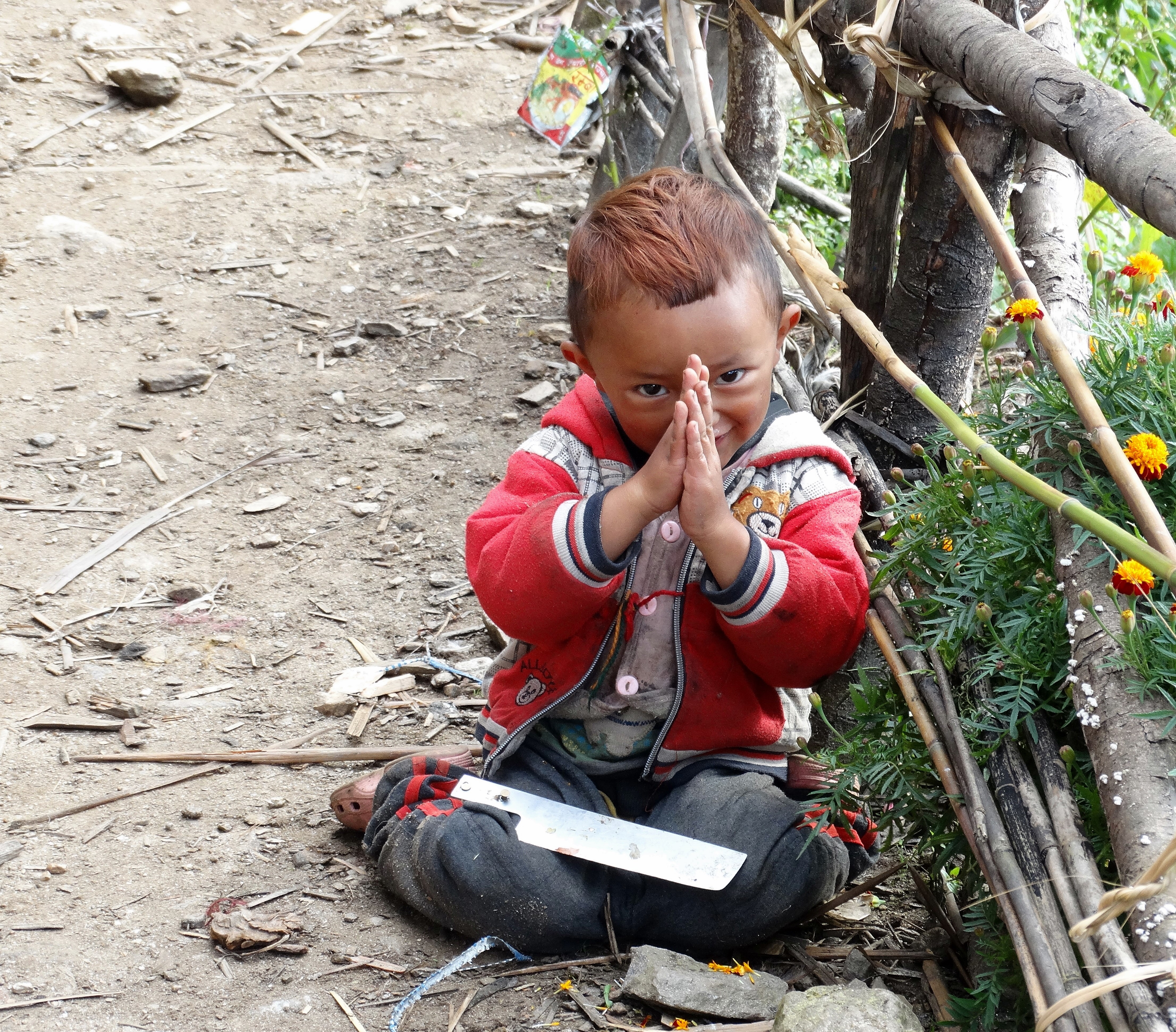 The ‘Namaste’ Boy from Tatopani village, Langtang Region, Nepal