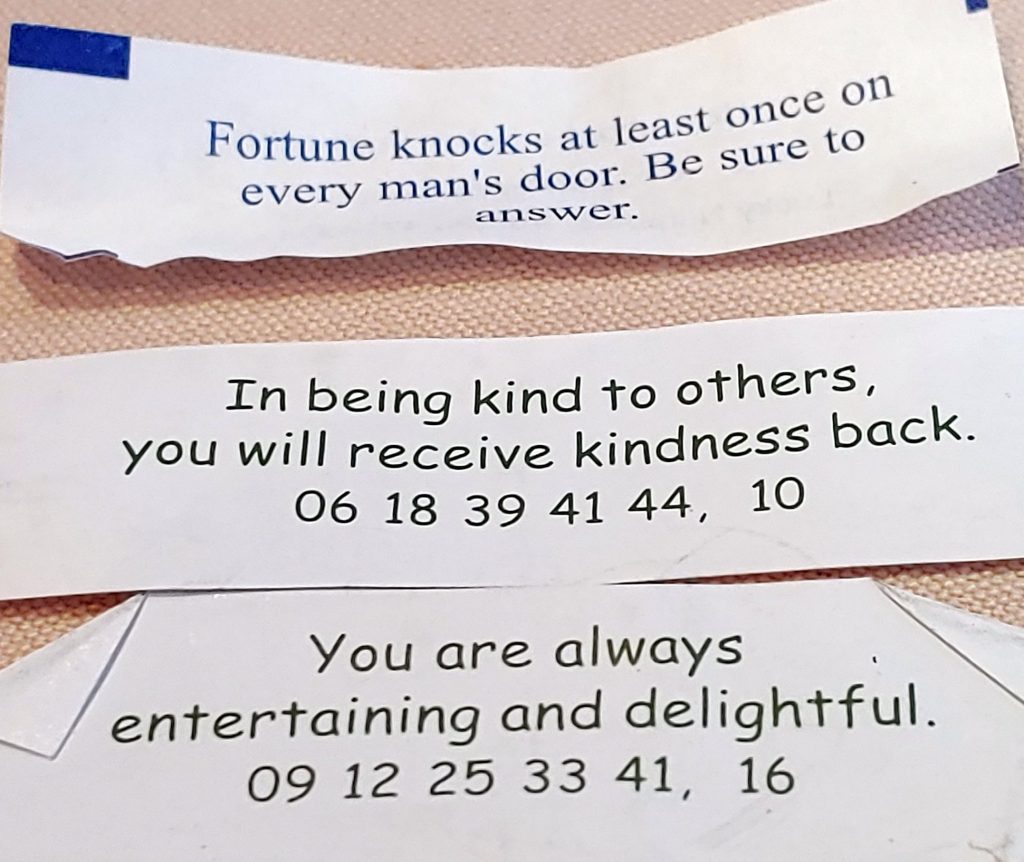 3 fortune cookies