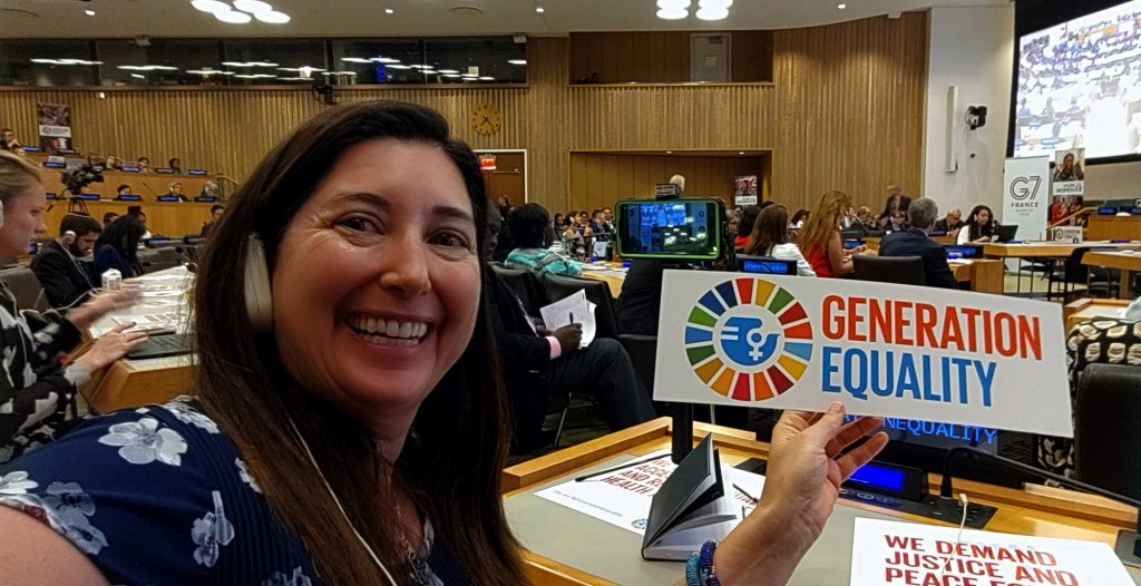 Lisa Niver at UN Women meeting Sept 23, 2019 New York City