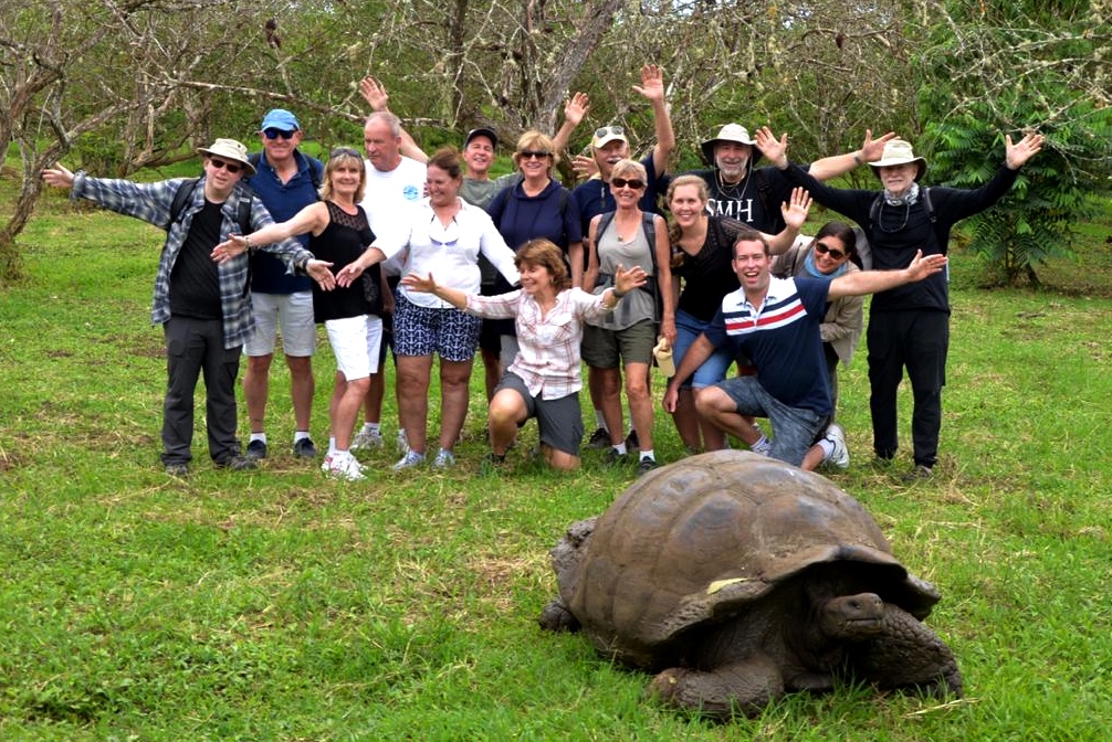 Giant Tortoise on Santa Cruz Galapagos Islands with Ecoventura Theory