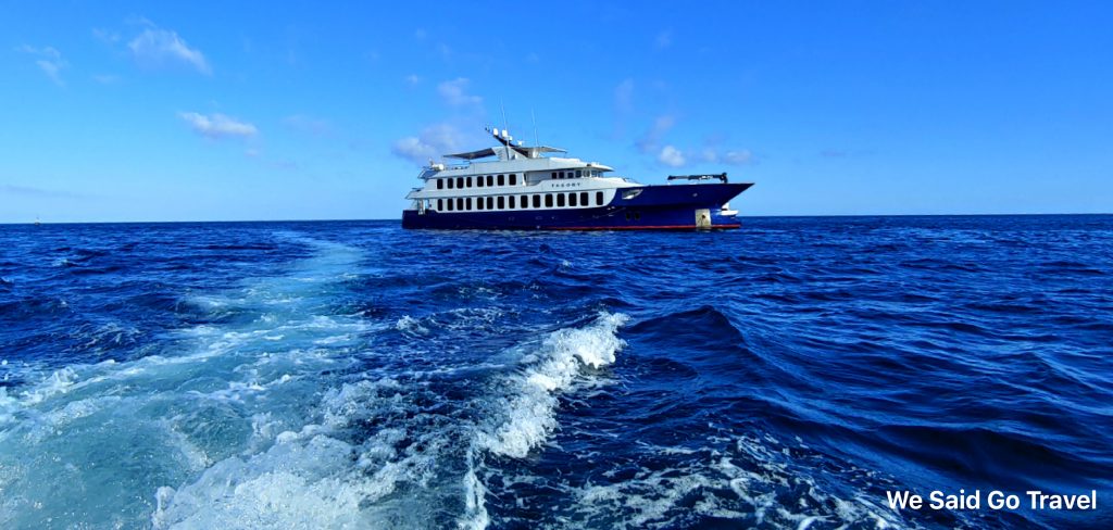 Lisa Niver traveling on Ecoventura's Theory in the Galapagos Islands