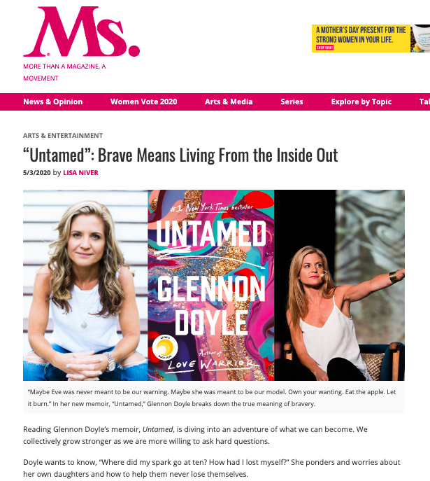 Glennon Doyle Quote: “To live a life of her own, each woman must also  answer: What do I love? What makes me come alive? What is beauty to me, ”